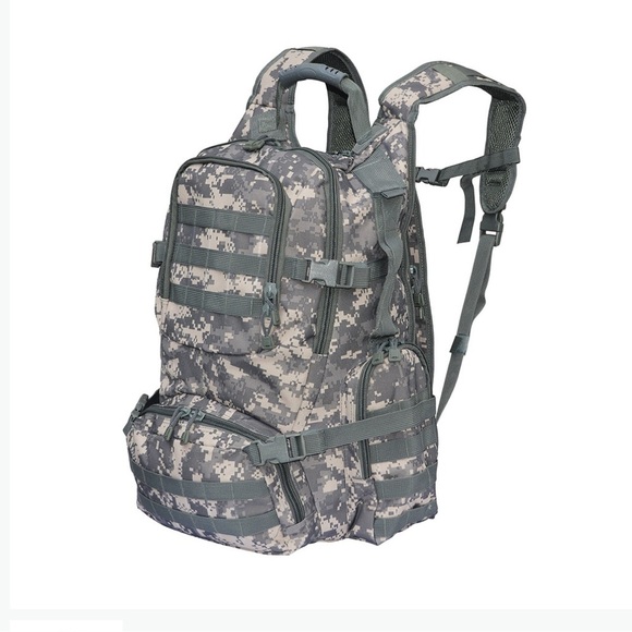 Commando Large Oversized Tactical Bag Backpack Green Gray Camo - Picture 1 of 12
